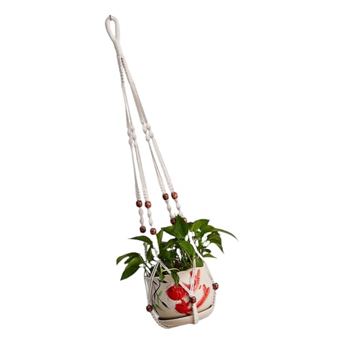 Lerpwige Hanges Korbwatte Seil Innenpflanztöpfe Mit Perlen Für Innengarten Freien Garten Balkon Garten Hängen Lerpwige Hanges Korbwatte Seil Innenpflanztöpfe Mit Perlen Für Innengarten Freien Garten Balkon Garten Hängen von Lerpwige