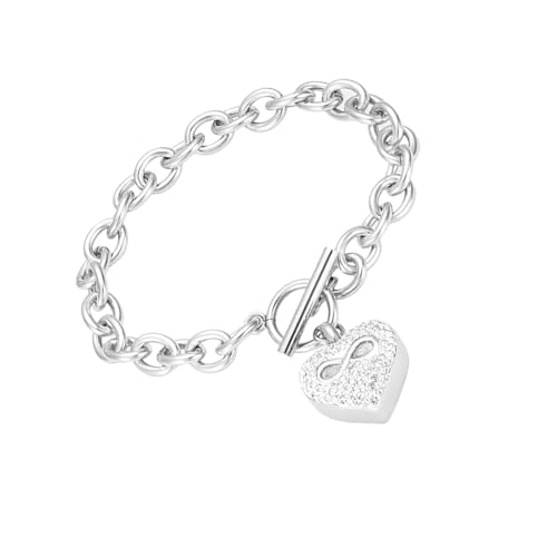 Lerpwige Herzmuster Armbänder Haustier Ashes Memorials Einfach Für Asche Love Message Anzeige Urnenarmbänder von Lerpwige