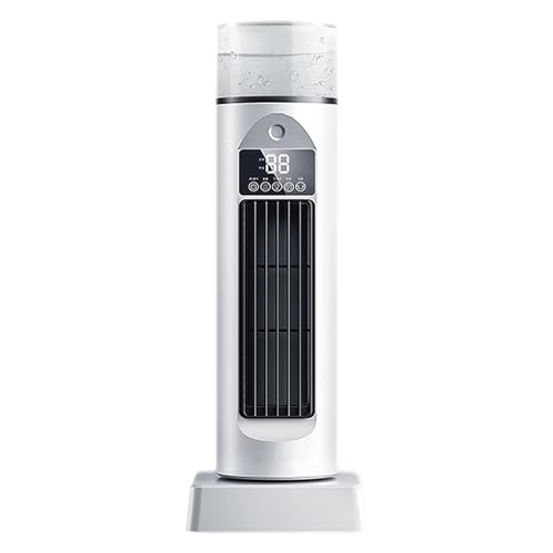 Lerpwige Kleiner Schreibtischventilator, blattloses Design, leiser Kühlventilator mit Befeuchtung und Timer-Funktion, geeignet für Erwachsene, Haustiere, tragbar für kleine Räume von Lerpwige