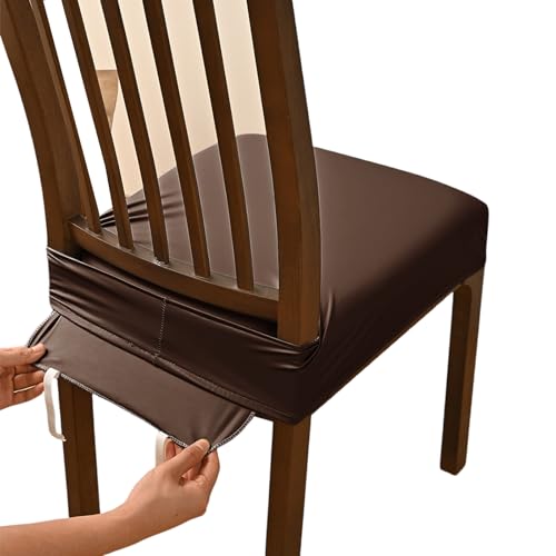 Lerpwige Robuste PU-Sitzschoner mit verstellbarem Gummiband, wasserabweisendes Design für Zuhause, Büro, wasserdichter Hockerbezug von Lerpwige