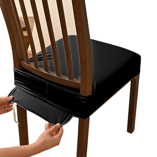 Lerpwige Robuste PU-Sitzschoner mit verstellbarem Gummiband, wasserabweisendes Design für Zuhause, Büro, wasserdichter Hockerbezug von Lerpwige