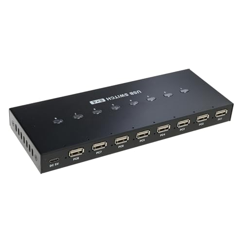 Lerpwige USB Manual Print Sharing Gerät Acht Computer Teilen 4 USB Geräte Für Tastaturen Maus USB Blitzer Drucker von Lerpwige