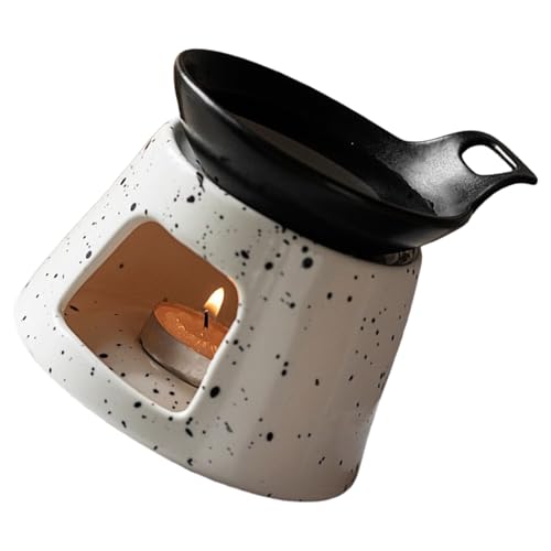 Moderne Hitzebeständige Keramik Ätherische Ölbrenner Teelicht Kerzenhalter Set Multifunktionsaromatherapies Diffusor Schneiderlampe von Lerpwige