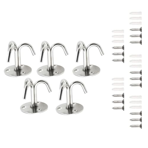 Multifunktional Edelstahl Deckenhaken Set 3 Designs Unterstützen Hängende Objekte Sicher Für Schlafzimmer Wohnzimmer Schwimmeln Deckenhaken Für Hängematten von Lerpwige