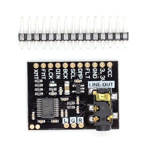 PCM5102A Digitaler Analog-Konverter, Sprachmodul, Stereo-Soundkarten-Board, 3,5 mm, Stereo, 32 Bit/384 kHz, digitales Soundmodul von Lerpwige