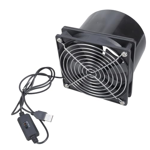 Praktische ABS 12 Cm Abgasgebläse 3 Geschwindigkeit Option 70cfm Luftströme USB Geeignet Für Workshop Raucher Extraktion Entlüftung Raucher Extraktion Lüfter Für Lötstationen von Lerpwige