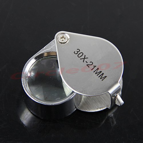Schmuck Eye Loupe Lupe Vergrößerung Glas Triplett Juweliere 30x2mm Lupe Blatt von Lerpwige