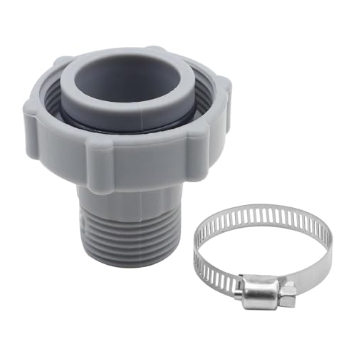 Schwimmbad-Ablaufgarnitur verbindet Ersatz für Schwimmbad-Ablaufstopfenverbinder Schlauchadapter Anschluss Garten Gartenschlauchverbinder von Lerpwige