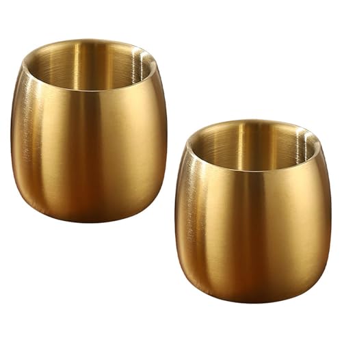 Set Von 2 Edelstahl Trinkbechern Kaffeetassen Doppelwandgläser Stapelbarer Getränkewaren Für Picknicks Und Wandern Set Von 2 Edelstahl Trinkbechern Kaffeetassen Doppelwandgläser Stapelbarer Getränkewaren Für Picknicks Und Wandern von Lerpwige
