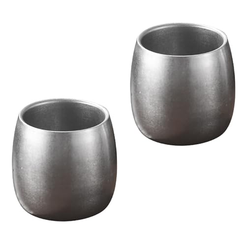 Set Von 2 Edelstahl Trinkbechern Kaffeetassen Doppelwandgläser Stapelbarer Getränkewaren Für Picknicks Und Wandern Set Von 2 Edelstahl Trinkbechern Kaffeetassen Doppelwandgläser Stapelbarer Getränkewaren Für Picknicks Und Wandern von Lerpwige