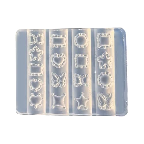 Silikon-Formen für Nagelverzierungen, zarte Form, kleines Zubehör, Bastelformen, Geschenk für Schönheitsbegeisterte, wiederverwendbare Nagelkunst-Silikonform Silikon-Formen für Nagelverzierungen, zarte Form, kleines Zubehör, Bastelformen, Geschenk für Schönheitsbegeisterte, wiederverwendbare Nagelkunst-Silikonform von Lerpwige