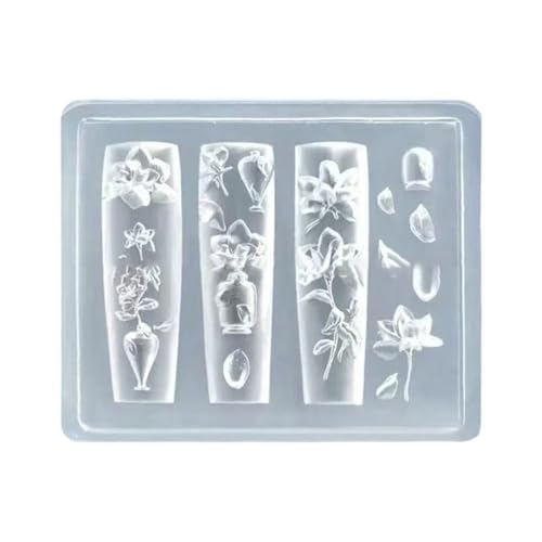 Silikon-Formen für Nagelverzierungen, zarte Form, kleines Zubehör, Bastelformen, Geschenk für Schönheitsbegeisterte, wiederverwendbare Nagelkunst-Silikonform Silikon-Formen für Nagelverzierungen, zarte Form, kleines Zubehör, Bastelformen, Geschenk für Schönheitsbegeisterte, wiederverwendbare Nagelkunst-Silikonform von Lerpwige