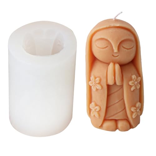 Silikonkerzenherstellung Formen Cartoon Mönch Form Seife Crafting Ornament Formen Für Handgefertigte Handwerksformen von Lerpwige
