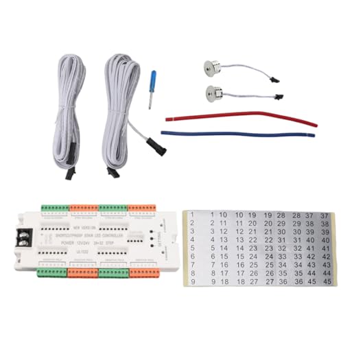 Treppenbeleuchtung LED Bewegungssensoren Treppenleuchte Controller Kits 32 Kanäle Sensoren Für Treppenstraße Einfach Zu Verwendende Leiter Stufen Controller von Lerpwige
