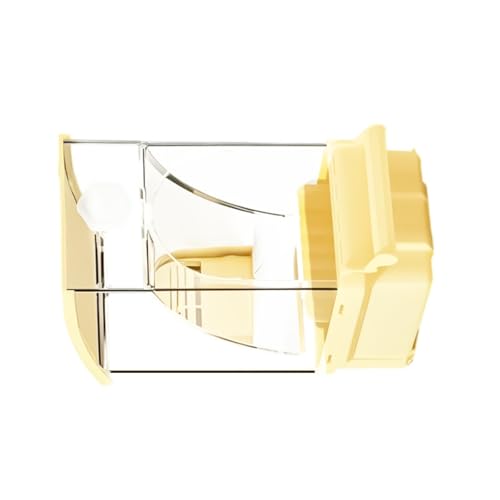 Lerpwige Vogelkäfig Feeder Mit Anti Streuöffnungsöffnung Und Abnehmbarem Tablett Lebensmittelspender Für Papageien Pet Supplies Accessoires Automatischer Vogelfutterhäusch von Lerpwige