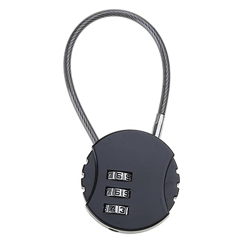 Wetterfeste Vorhängeschloss 3 Ziffer Kennwort Kabelschloss Tragbares Kabel Seilgepäck Schloss Für Speichereinheit Fitnessstudio Lockers Toolboxs Kabel Vorhängeschloss Set Ihre Eigene von Lerpwige