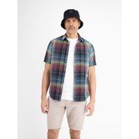 LERROS Kurzarmhemd "LERROS Sommerliches Karohemd mit Leinenanteil" LERROS Kurzarmhemd "LERROS Sommerliches Karohemd mit Leinenanteil" von Lerros