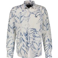 LERROS Langarmhemd "LERROS Herren Langarmhemd mit sommerlichem Alloverprint" von Lerros