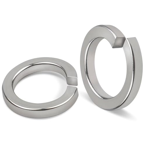 10 Stück Federringe M16, Leryati DIN 127 Federring Form B nach Federring Glatt, A2 V2A Federscheiben Edelstahl Spiralförmige Federscheiben Unterlegscheiben Federscheibe Sprengring von Leryati