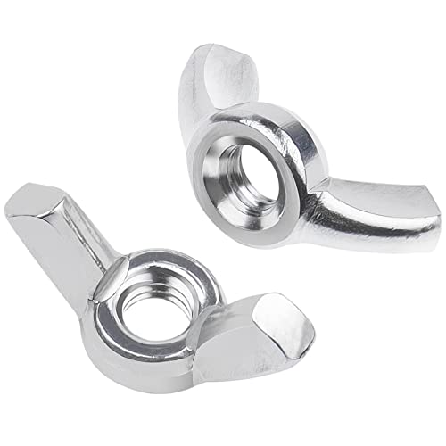 DIN 315 Flügelmutter M4, Leryati 10 Stück Edelstahl Schmetterlingsmutter, Hochwertige A2 Flügelmuttern Sortiment Metrische Rostfreie Wing Nut, Flügelmutter Gewindegrößen Hand Schraub Flügelmuttern von Leryati