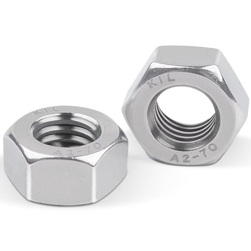 20 Stück Sechskantmutter M6, Leryati DIN934 Mutter m6 Standard A2 V2A Edelstahl Sechskantmuttern, Hex Nut Edelstahlmutter Muttern Sechskantmuttern, Sechskant Mutter Regelgewinde Mutter 20 Stück Sechskantmutter M6, Leryati DIN934 Mutter m6 Standard A2 V2A Edelstahl Sechskantmuttern, Hex Nut Edelstahlmutter Muttern Sechskantmuttern, Sechskant Mutter Regelgewinde Mutter von Leryati