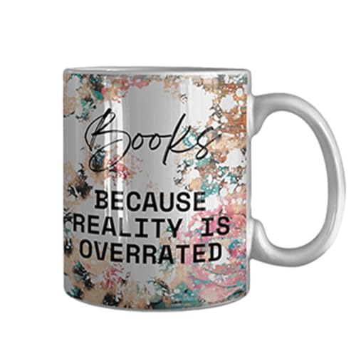 3D Bücherregal Tasse | 3D Bücherregale Becher Herbst Tasse | Kreativ Mehrzweck Keramik Bücher Regal | 3D Weißes Kaffeetassen Bücherregal | Ästhetische Raumdekoration Geschenke für Buchliebhaber von leryveo