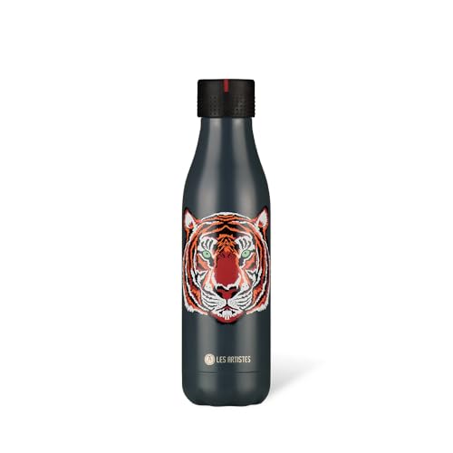 LES ARTISTES Paris A-4264 Bottle'Up Thermosflasche, 500 ml, BPA-frei, wiederverwendbar, hält 12h heiß und 24h kalt, Edelstahl, Tiger Design LES ARTISTES Paris A-4264 Bottle'Up Thermosflasche, 500 ml, BPA-frei, wiederverwendbar, hält 12h heiß und 24h kalt, Edelstahl, Tiger Design von Les Artistes Paris
