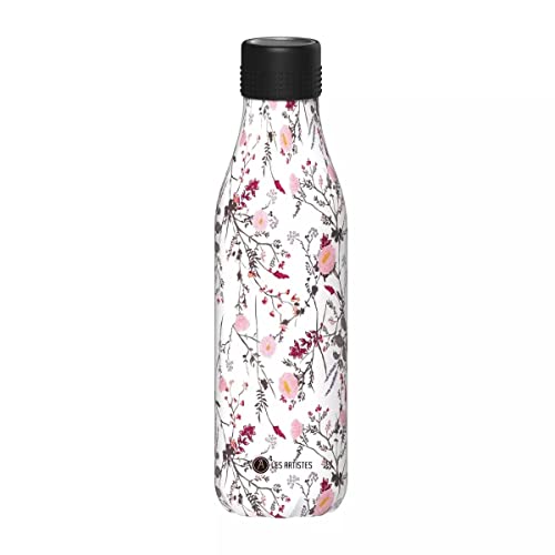 Les Artistes Paris Bottle Up Isolierflasche aus Edelstahl und Polypropylen in der Farbe Schick 500ml, Maße: 7,05cm x 7,05cm x 25,4cm, A-8107 von Les Artistes Paris