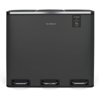 Mülleimer 3 Fächer 54L N°990 Anthrazitgrau von Les Collectors