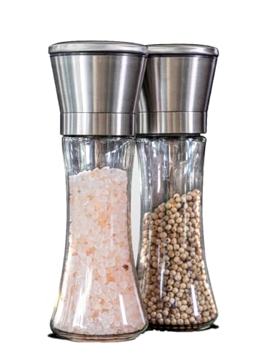 Les Plaisirs Du Chef Pfeffermühle und Salzmühle (2er Set + Trichter) Edelstahl von Les Plaisirs Du Chef