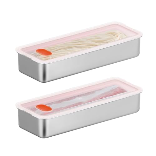 2 Stück Wurst und Käse Aufbewahrung Kühlschrank, 1000ml Aufschnittbox Edelstahl Aufschnittboxen für Kühlschrank Stapelbar Aufschnittdosen mit Deckel, Wiederverwendbar für Fleisch, Käse, Wurst 2 Stück Wurst und Käse Aufbewahrung Kühlschrank, 1000ml Aufschnittbox Edelstahl Aufschnittboxen für Kühlschrank Stapelbar Aufschnittdosen mit Deckel, Wiederverwendbar für Fleisch, Käse, Wurst von Les-Theresa