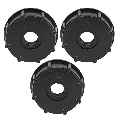 Les-Theresa 3Pcs IBC Tankanschluss Grobgewinde Schlauch Ablassadapter Kunststoff Fitting 60mm Innendurchmesser(G1/2) von Les-Theresa