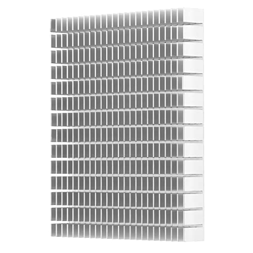 Kühlkörper Heatsink Kühlrippen 150x120x20mm Aluminium Kühlkörper Kühler Kühler mit wärmeleitendem Klebeband Kühlrippe für Kühler Elektronik CPU Led(Weiß) von Les-Theresa