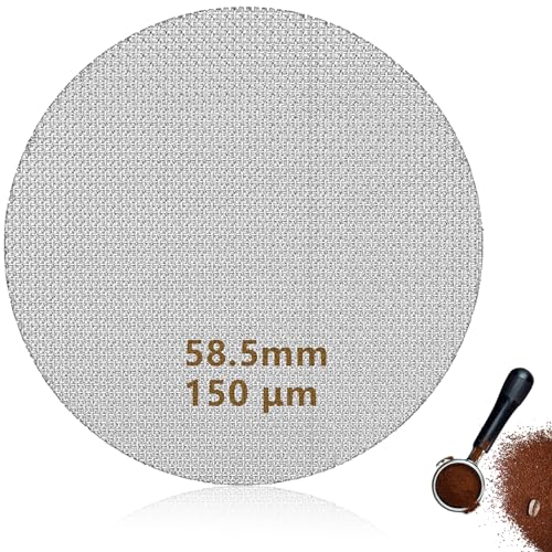 Puck Screen Espresso Portafilter Untere Duschwand, Coffee Puck Screen Kaffeefilterplatte 150μm 1mm Coffee Portafilter Puck Screen(58.5mm) von Les-Theresa