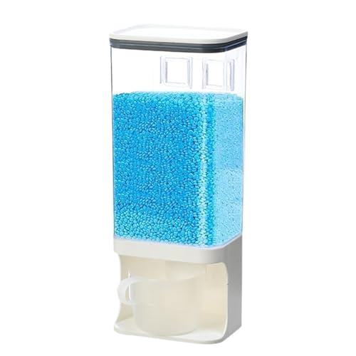 Müsli-Aufbewahrungsbehälter, Waschmittelspender, 1,5 l Müslibehälter mit Deckel, luftdicht, wandmontierter Duftperlen-Spender mit Deckel zur Aufbewahrung von Reis, Wäscheperlen, Waschpulver Müsli-Aufbewahrungsbehälter, Waschmittelspender, 1,5 l Müslibehälter mit Deckel, luftdicht, wandmontierter Duftperlen-Spender mit Deckel zur Aufbewahrung von Reis, Wäscheperlen, Waschpulver von Les-Theresa