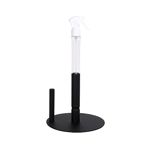 Papierhandtuchhalter mit Sprühflasche, 2-in-1 Küchenrollenhalter mit Sprühflasche Papierrollenhalter mit Rutschfestem Beschwerter Basis Küchenrollenhalter mit Spray, für Küche Badezimmer Waschtisch von Les-Theresa