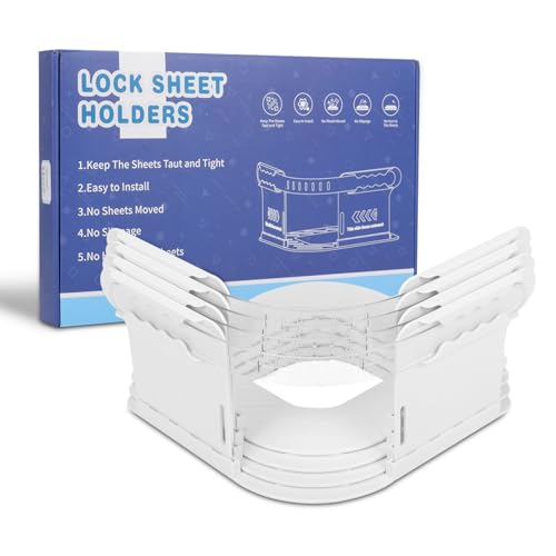 Spannbetttuchhalter Eckspanner für Spannbettlaken, Spanngurt, für Spannbettlaken, Spannbettlakenhalter, Befestigungssystem, Spannbettlaken, für alle Größen für Matratzenschoner, Decken, Bettwäsche Spannbetttuchhalter Eckspanner für Spannbettlaken, Spanngurt, für Spannbettlaken, Spannbettlakenhalter, Befestigungssystem, Spannbettlaken, für alle Größen für Matratzenschoner, Decken, Bettwäsche von Les-Theresa