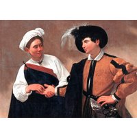 Caravaggio Fortune Geschichtenerzähler Laminiertes Tischset von LesSetsDeMarion