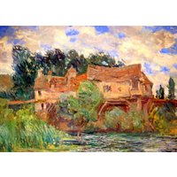 Monet Laminiertes Tischset Häuser Auf Der Alten Brücke Von Vernon Monet Laminiertes Tischset Häuser Auf Der Alten Brücke Von Vernon von LesSetsDeMarion
