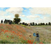 Monet Mohn Plastifiziertes Tischset von LesSetsDeMarion