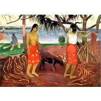Plastifiziertes Tischset Gauguin I Raro Te Oviri von LesSetsDeMarion