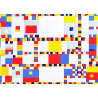 Plastik Tischset Mondrian Victory Boogie-Woogie von LesSetsDeMarion