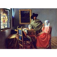 Vermeer Laminiertes Tischset Das Weinglas von LesSetsDeMarion