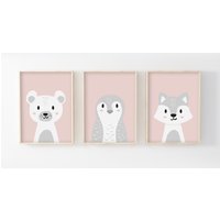 3Er Set Babyposter 30x40 Polarkollektion, Bär, Pinguin, Wolf, Geburtsgeschenk, Kinderzimmer, Baby, Pastellgraues Tierwandposter 3Er Set Babyposter 30x40 Polarkollektion, Bär, Pinguin, Wolf, Geburtsgeschenk, Kinderzimmer, Baby, Pastellgraues Tierwandposter von LesVoilesDeLeon