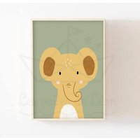 Elefantenplakat 30x40cm Dekoration Für Babyzimmer Geschenkidee Zur Geburt Elefantenplakat 30x40cm Dekoration Für Babyzimmer Geschenkidee Zur Geburt von LesVoilesDeLeon