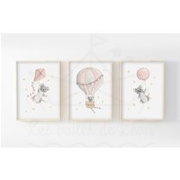 Poster Fürs Babyzimmer A4 | 21x29, 7cm Oder 13x18cm 3Er-Set Illustrationen Maus Ballon Drachen Heißluftballon Kinderdekoration Himmel Sterne Poster Fürs Babyzimmer A4 | 21x29, 7cm Oder 13x18cm 3Er-Set Illustrationen Maus Ballon Drachen Heißluftballon Kinderdekoration Himmel Sterne von LesVoilesDeLeon