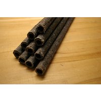 10 Premium Wachstuchfackeln Grau 3cm X 60cm Brenndauer Bis Zu 100 Min Passend Für Steelfire Gartenfackel Fackel Stahlfeuer von LeskowMetalldesign