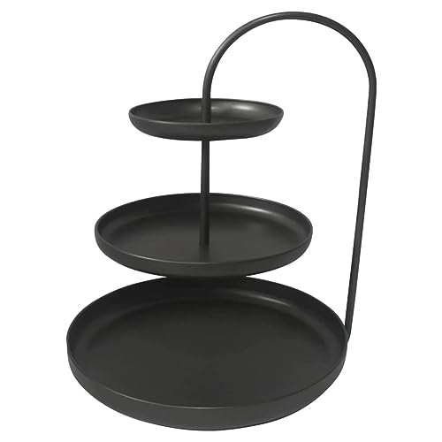 Etagere Julie 3-lagig schwarz 55cm von Lesli Living