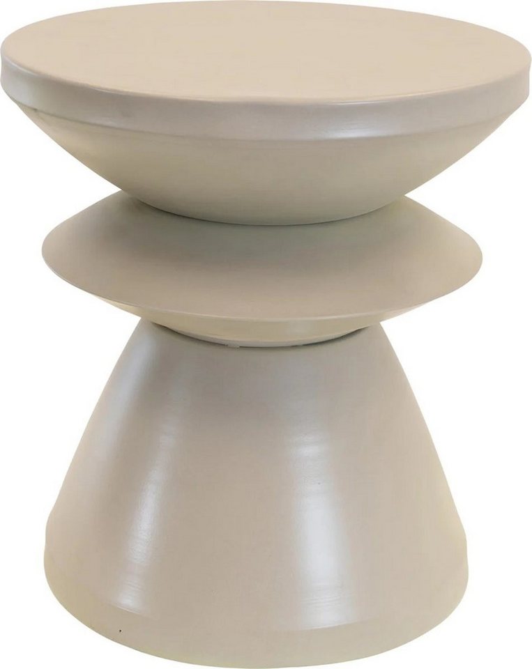 Lesli Living Beistelltisch Designtisch Tisch Lounge Garten Metall hellgrau Ø36x39,5cm Lesli Living Beistelltisch Designtisch Tisch Lounge Garten Metall hellgrau Ø36x39,5cm von Lesli Living