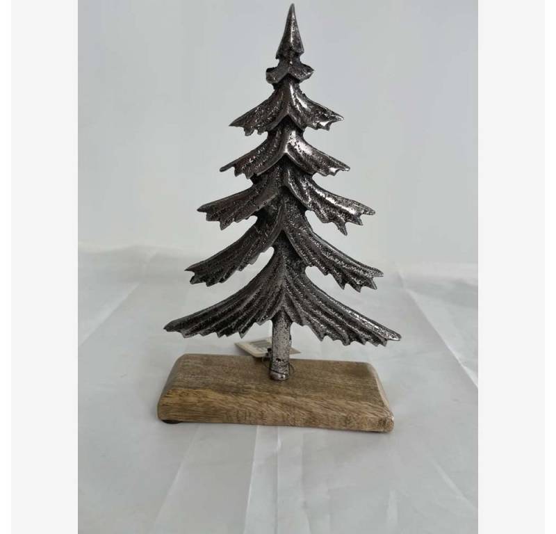 Lesli Living Dekofigur Tannenbaum auf Mangoholz Weihnachten 20cm von Lesli Living